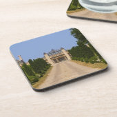 Der imposante Eingang des Chateau Haut Sarpe, Untersetzer (Linke Seite)