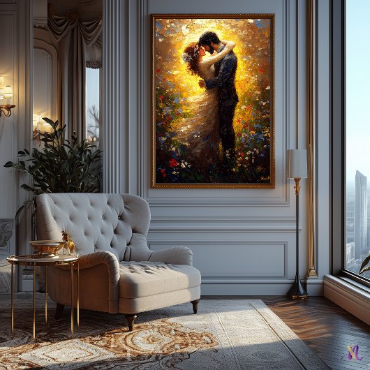 Der Impressionist Inspiriert den Kuss Poster