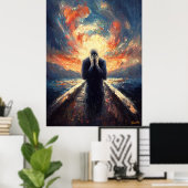 Der Impressionist Inspirierte den Schrei Poster (Heimbüro)