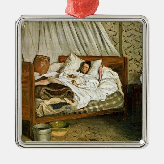 Der improvisierte Krankenwagen Silbernes Ornament (Vorne)