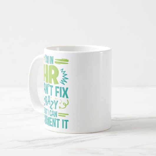 Der in HR Berufliche Manager kann Crazy Doen nicht Kaffeetasse (Vorderseite Links)