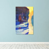 Der Inder in seiner Einsamkeit NC Wyeth 1907 Leinwanddruck (Insitu (Holzboden))