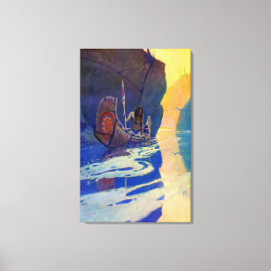 Der Indianer in seiner Einsamkeit NC Wyeth 1907 Leinwanddruck