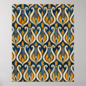 Der Indigo-Lyre-Kunstprint Poster (Vorne)