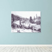 Der Indische Krieg, die Todholzstadt Leinwanddruck (Insitu (Holzboden))