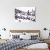 Der Indische Krieg, die Todholzstadt Leinwanddruck (Insitu (Schlafzimmer))