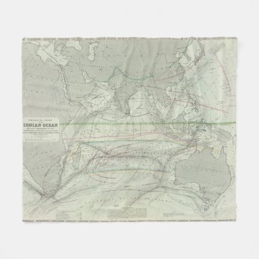 Der Indische Ozean 2 Fleecedecke (Vorderseite (Horizontal))