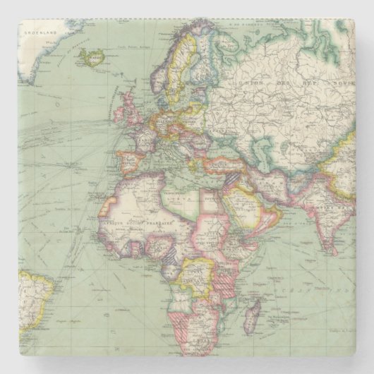 Der Indische Ozean, Atlantik Steinuntersetzer (Vorderseite)