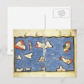 Der Indische Ozean aus einem Atlas Postkarte (Vorne/Hinten)