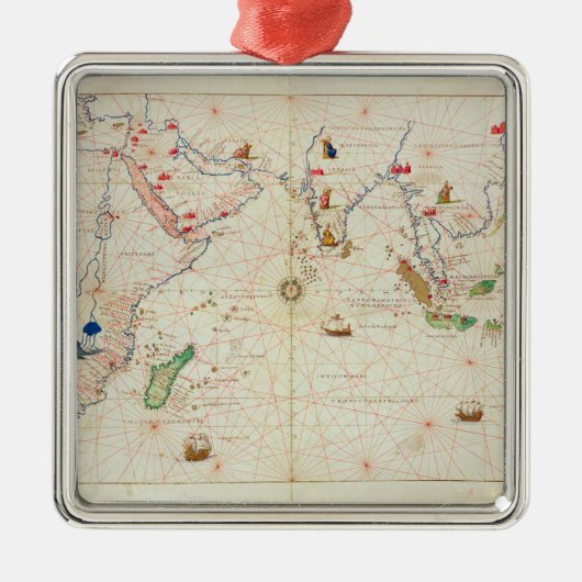 Der Indische Ozean Ornament Aus Metall (Vorne)