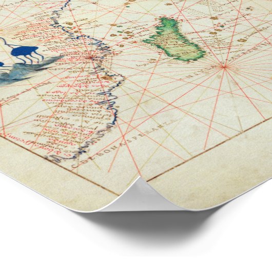 Der Indische Ozean Poster (Ecke)