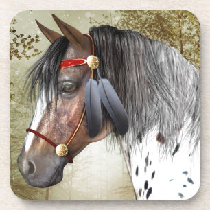 Der indische Pony Cork-Untersetzer Getränkeuntersetzer