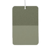 Der individuell anpassbare Moss Green Air Freshene Autolufterfrischer (Vorderseite)