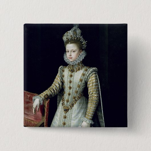 Der Infanta Isabellfarbe Clara Eugenie 1579 Button (Vorderseite)