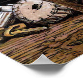 "Der Ingenieur" Vintage Illustration Poster (Ecke)