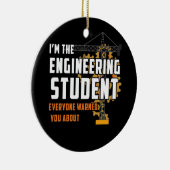 Der Ingenieurstudent warnte Sie alle vor Keramik Ornament (Rechts)