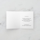 Der Inhaber dankt Ihnen für Ihr Foto in Arch Black Dankeskarte (Innenseite)