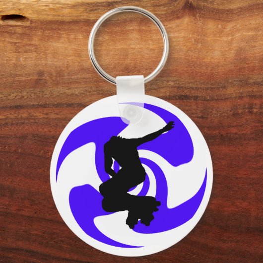 DER INLINIENBLAU SCHLÜSSELANHÄNGER (Vorderseite)