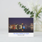Der Innenhafen in der Nacht Postkarte (Stehend Vorderseite)
