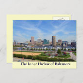 Der Innenhafen von Baltimore Postkarte (Vorne/Hinten)