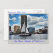 Der Innenhafen von Baltimore Postkarte (Vorne/Hinten)