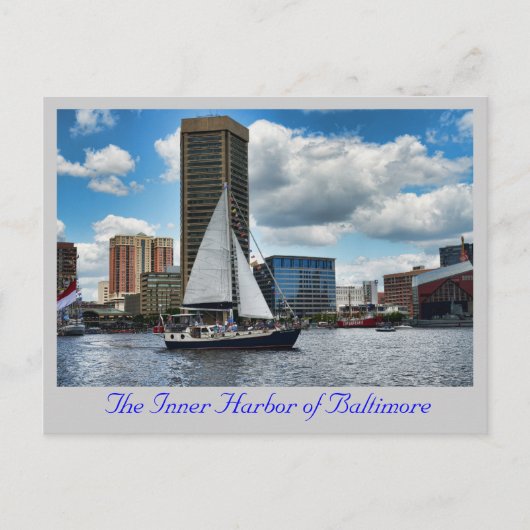 Der Innenhafen von Baltimore Postkarte (Vorderseite)