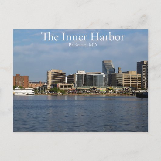 Der Innenhafen von Baltimore Postkarte (Vorderseite)