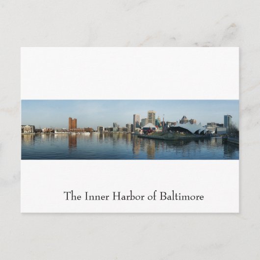 Der Innenhafen von Baltimore Postkarte (Vorderseite)
