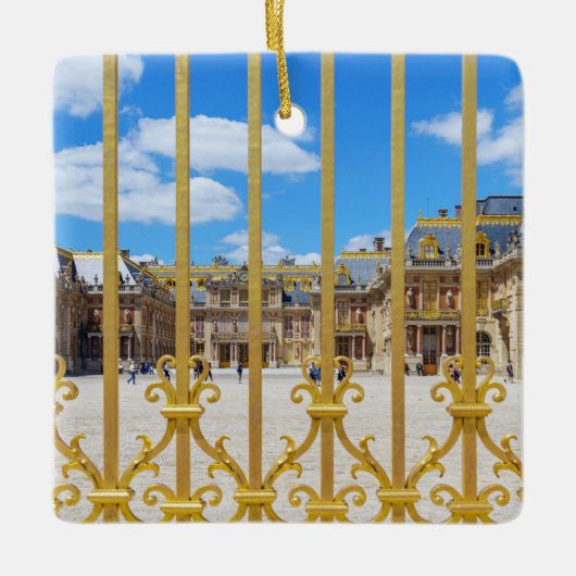 Der Innenhof des Versailles Palace durch das Tor Keramikornament (Vorderseite)