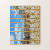 Der Innenhof des Versailles Palace durch das Tor Puzzle (Vertikal)