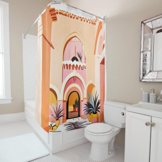 Der Innenhof Duschvorhang (Beispiel)