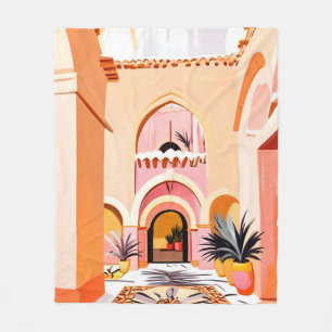 Der Innenhof Fleecedecke