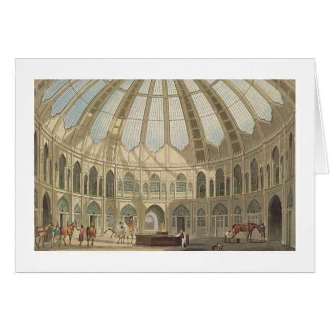 Der Innenraum der Ställe, 'von den Ansichten des (Vorderseite (Horizontal))