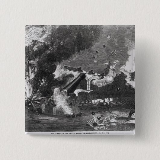 Der Innenraum des Forts Sumter während Button (Vorderseite)