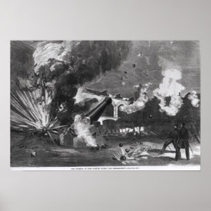 Der Innenraum des Forts Sumter während Poster