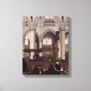 Der Innenraum von Oude Kerk, Amsterdam, c.1660 Leinwanddruck