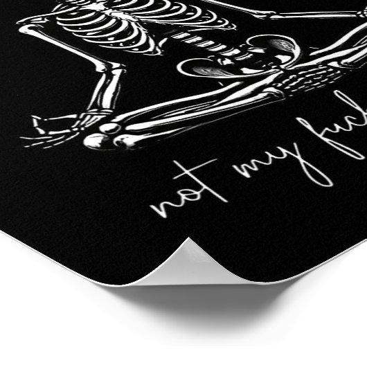 Der innere Frieden beginnt mit vier Worten, nicht  Poster (Ecke)