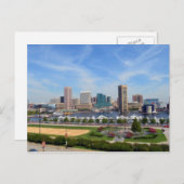 Der innere Hafen von Baltimore Postkarte (Vorne/Hinten)