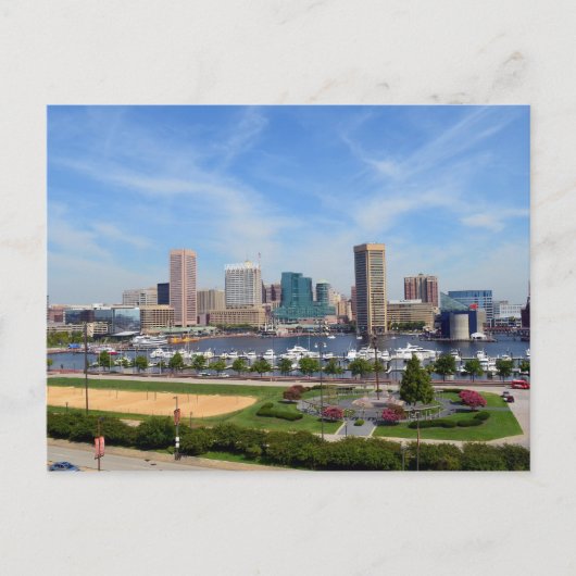 Der innere Hafen von Baltimore Postkarte (Vorderseite)