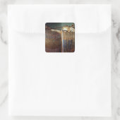 Der innerste Sarg von Tutankhamun Quadratischer Aufkleber (Tasche)