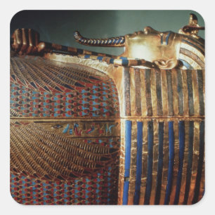 Der innerste Sarg von Tutankhamun Quadratischer Aufkleber