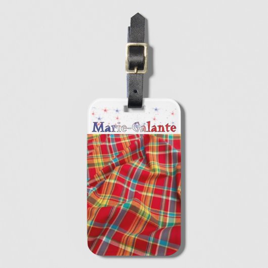 der Insel Marie-Galante Gepäckanhänger (Vorderseite Vertikal)