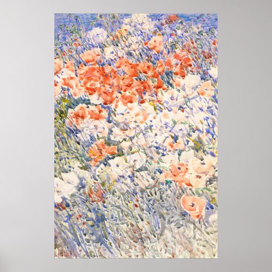 Der Inselgarten von Childe Hassam. Poster (Vorne)