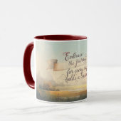 Der Inspirierende Zitat Becher Tasse (Vorderseite Links)
