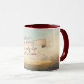 Der Inspirierende Zitat Becher Tasse (VorderseiteRechts)