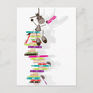 Der intellektuelle Donkey auf einem Turm von Büche Postkarte