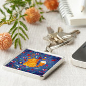 Der intelligente Fuchs im Blumengarten Schlüsselanhänger (Seite)