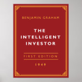 Der intelligente Investor - Benjamin Graham Poster (Vorne)