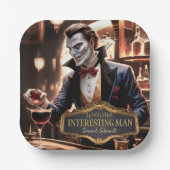 Der interessanteste Mann der Welt, Personalisiert Pappteller (Vorderseite)