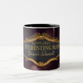 Der interessanteste Mann der Welt, Personalisiert Zweifarbige Tasse (Mittel)